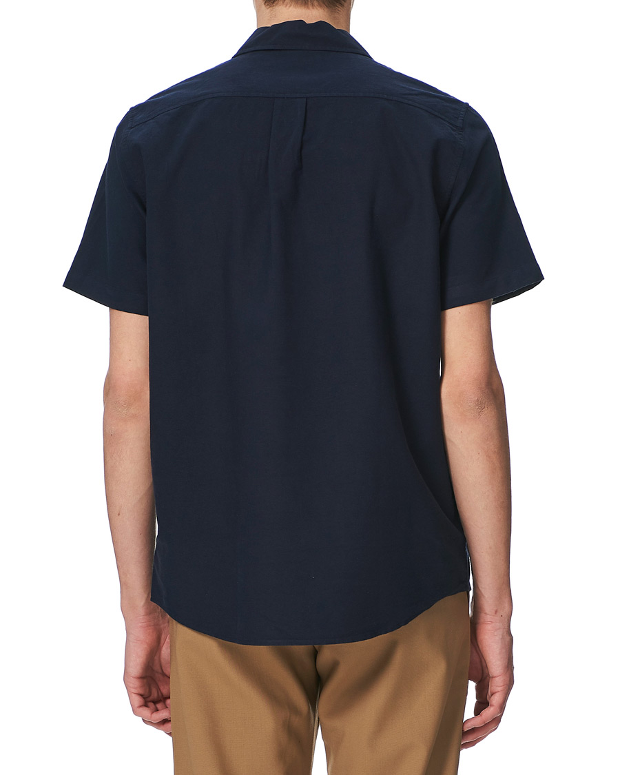 Homme | Chemises | Samsøe Samsøe | Samsøe & Samsøe Einar Cotton Short Sleeve Resort Shirt Night Sky