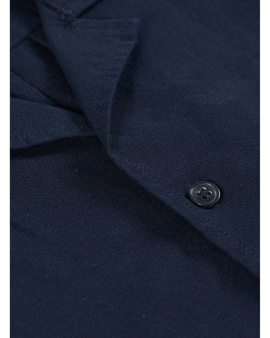 Homme | Chemises | Samsøe Samsøe | Samsøe & Samsøe Einar Cotton Short Sleeve Resort Shirt Night Sky