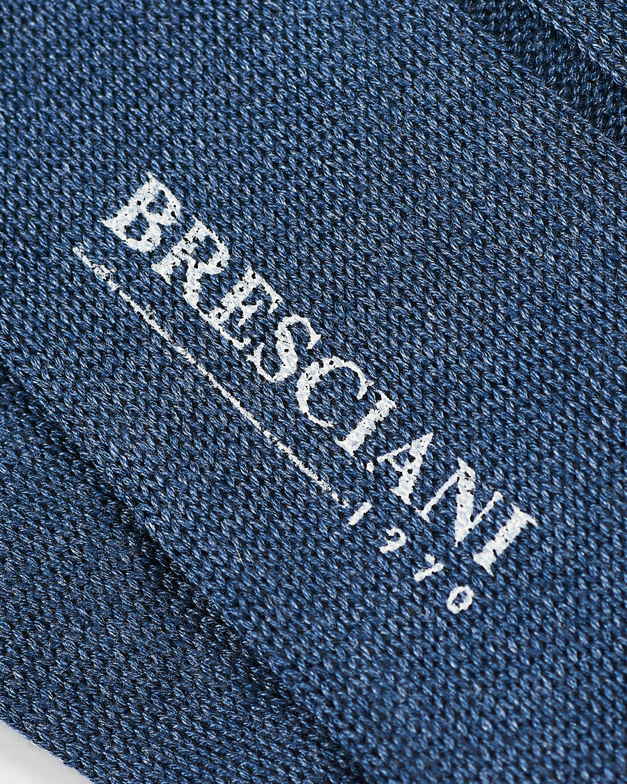 Homme | Sous-Vêtements Et Chaussettes | Bresciani | Wide Ribbed Cotton Socks Denim Melange