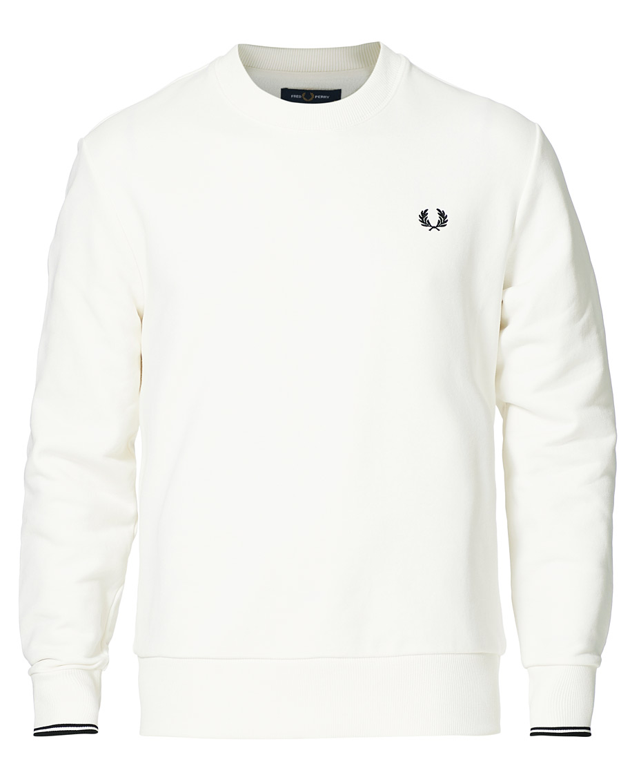Homme | Pulls Et Tricots | Fred Perry | Crew Neck Sweatshirt Snow White