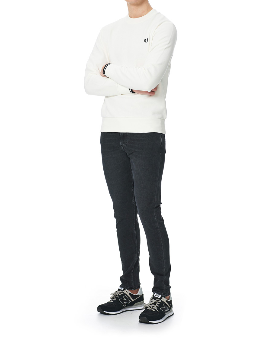 Homme | Pulls Et Tricots | Fred Perry | Crew Neck Sweatshirt Snow White