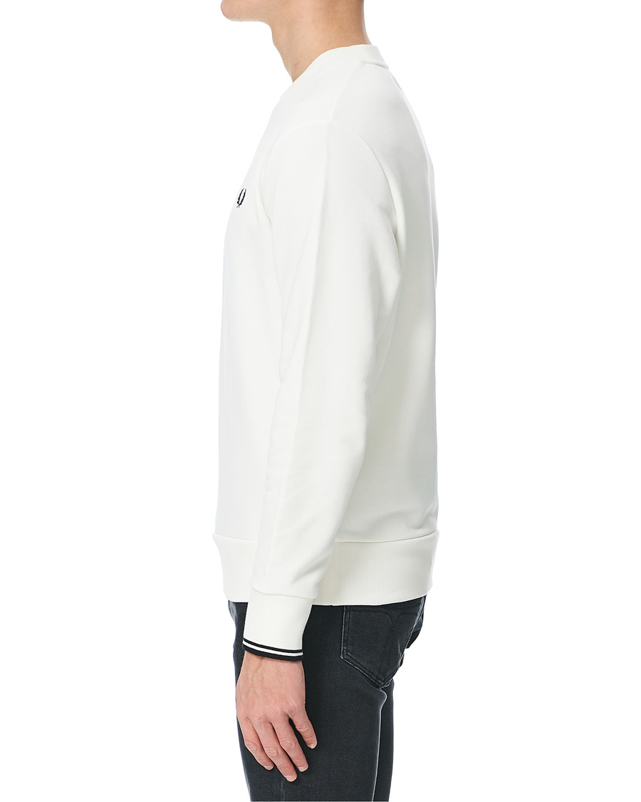 Homme | Pulls Et Tricots | Fred Perry | Crew Neck Sweatshirt Snow White