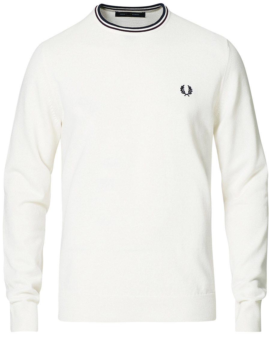 Homme | Pulls Et Tricots | Fred Perry | Classic Crew Neck Jumper Snow White
