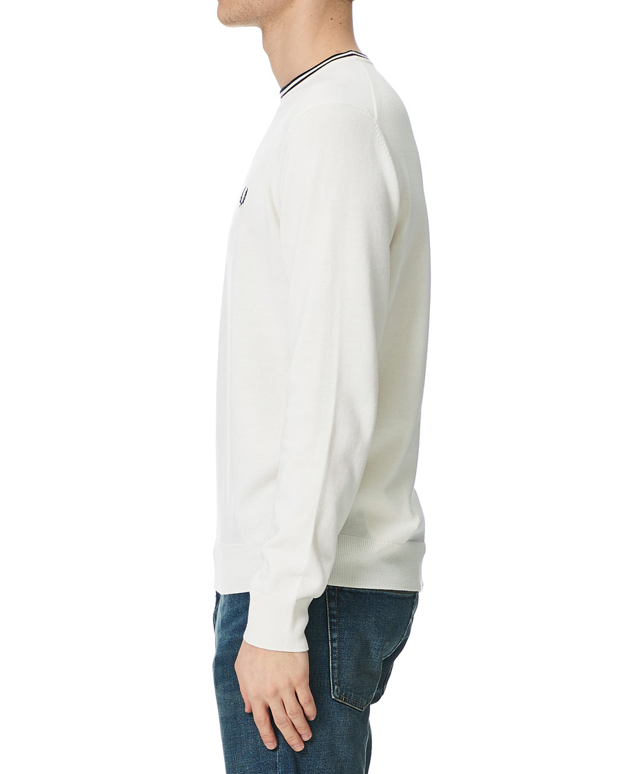 Homme | Pulls Et Tricots | Fred Perry | Classic Crew Neck Jumper Snow White