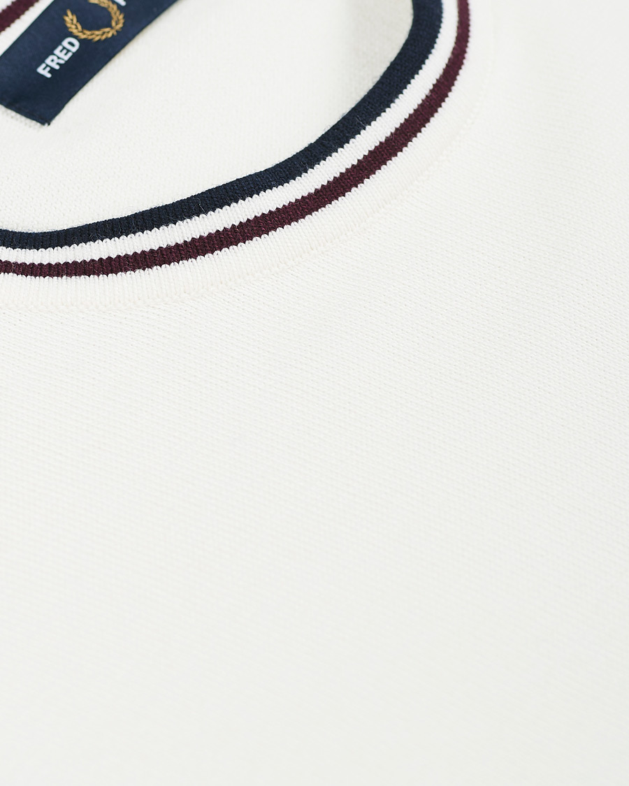 Homme | Pulls Et Tricots | Fred Perry | Classic Crew Neck Jumper Snow White