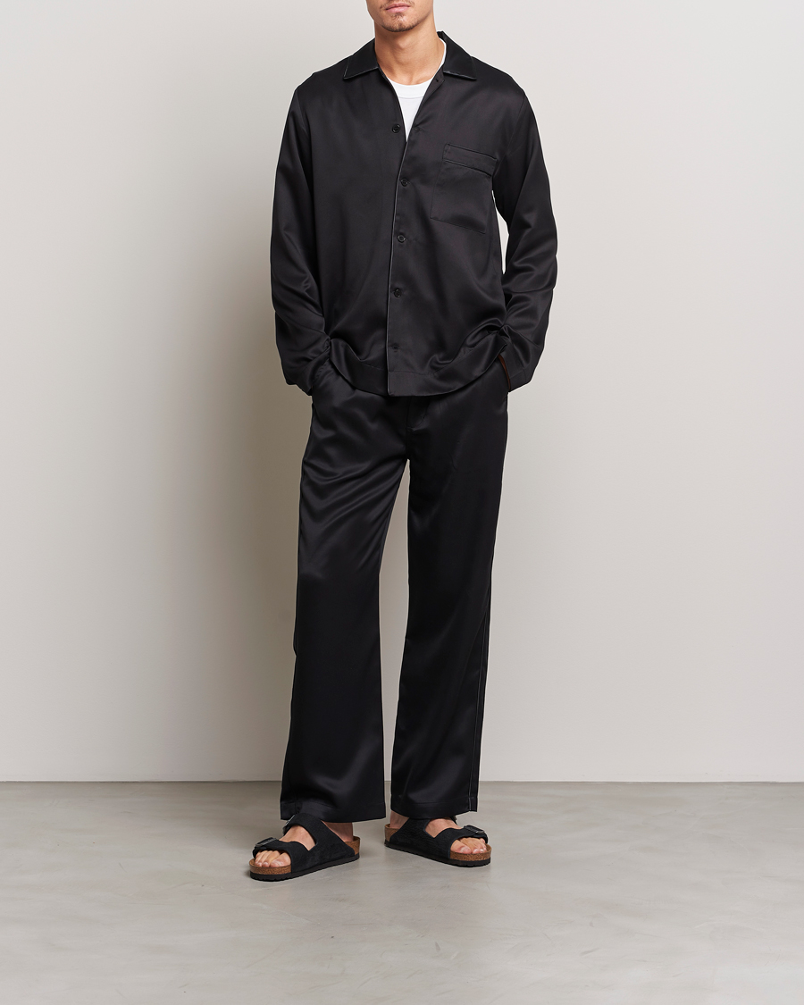Homme | Peignoirs Et Pyjamas | CDLP | Home Suit Long Sleeve Top Black