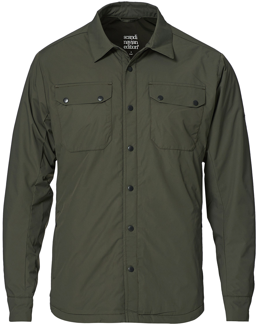 Homme | Scandinavian Edition Move Light Padded Shirt Jacket Dark Olive | Scandinavian Edition | Move Light Padded Shirt Jacket Dark Olive