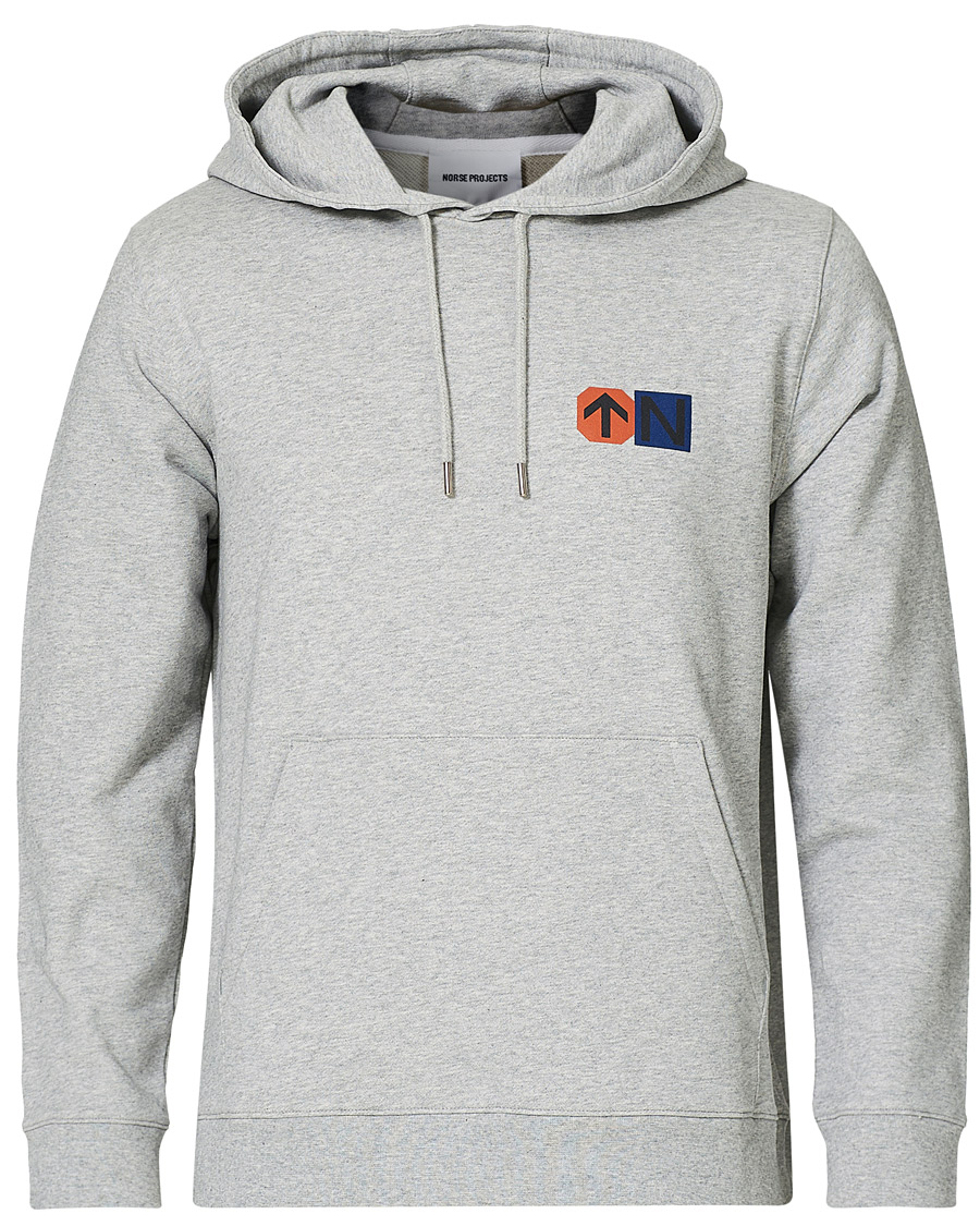 Homme | Pulls Et Tricots | Norse Projects | Vagn Colab Logo Hood Light Grey Mel