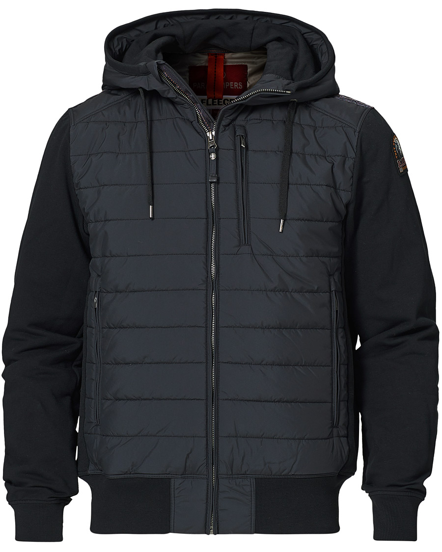 Homme | Manteaux Et Vestes | Parajumpers | Ivor Fleece Hooded Hybrid Black