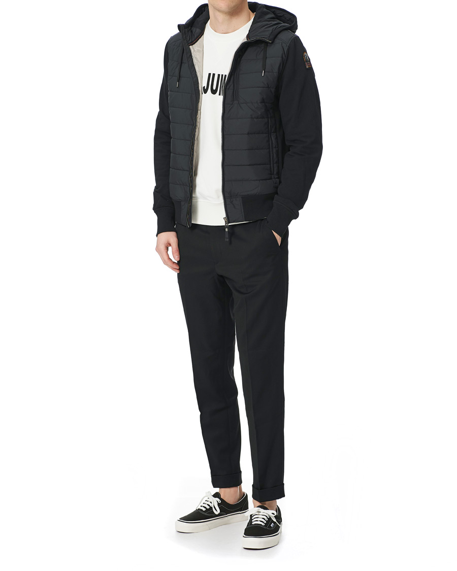 Homme | Manteaux Et Vestes | Parajumpers | Ivor Fleece Hooded Hybrid Black