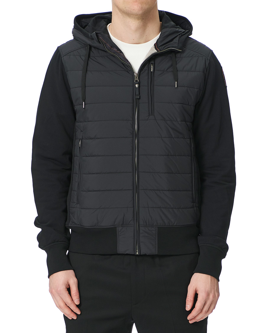 Homme | Manteaux Et Vestes | Parajumpers | Ivor Fleece Hooded Hybrid Black