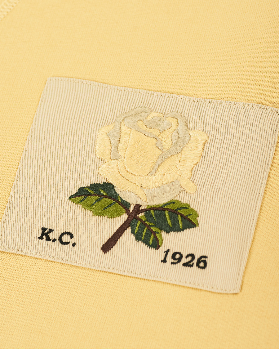 Homme | Pulls Et Tricots | Kent & Curwen | E.K 1926 Rose Logo Sweatshirt Sandy Yellow