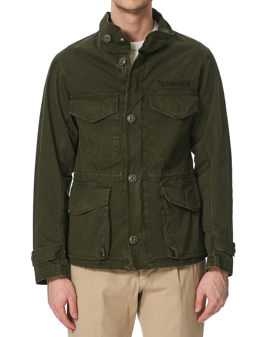 Homme | Manteaux Et Vestes | L.B.M. 1911 | Cotton Gabardine Field Jacket Olive