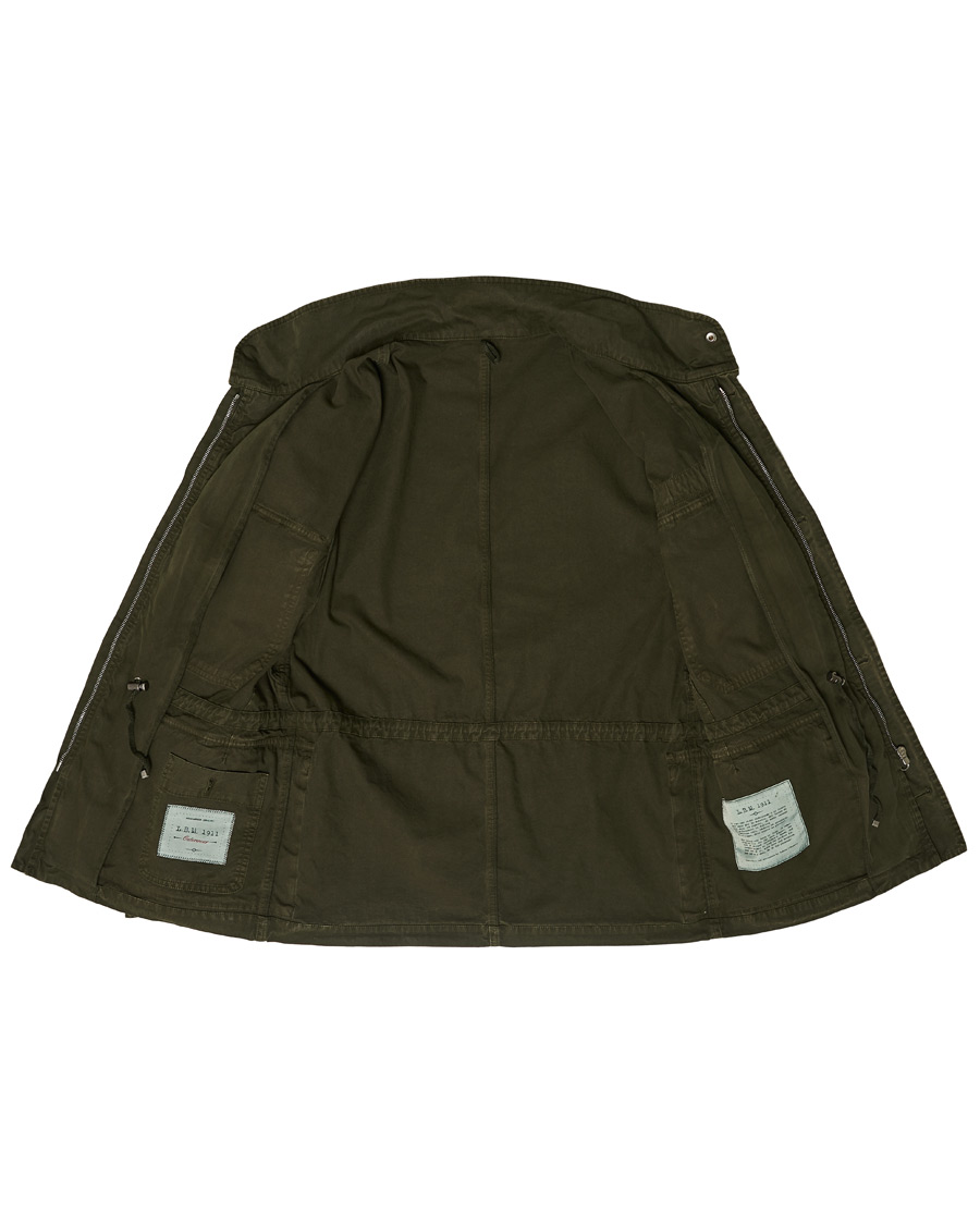 Homme | Manteaux Et Vestes | L.B.M. 1911 | Cotton Gabardine Field Jacket Olive