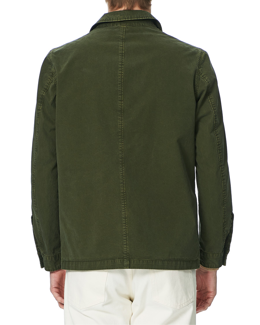 Homme | Chemises | L.B.M. 1911 | Cotton Gabardine Overshirt Olive