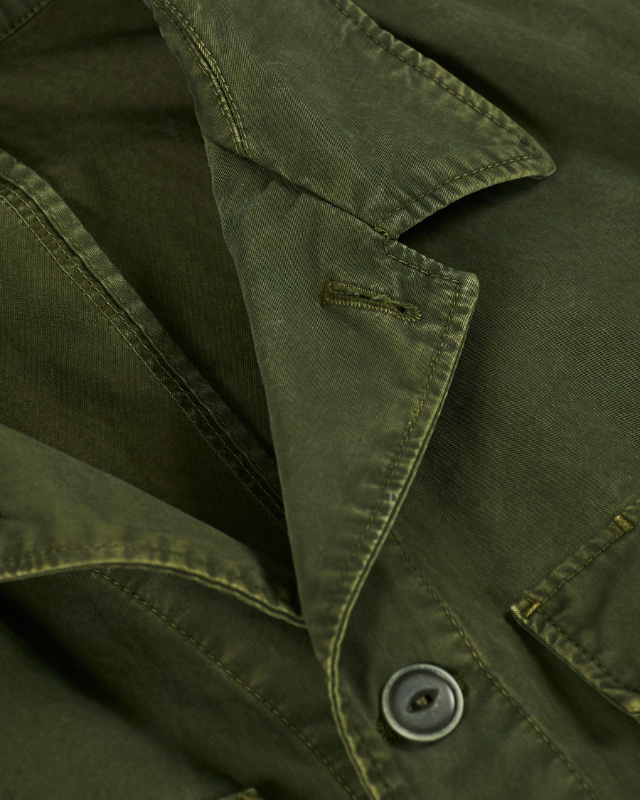 Homme | Chemises | L.B.M. 1911 | Cotton Gabardine Overshirt Olive