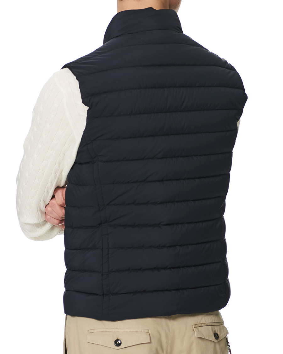 Homme | Manteaux Et Vestes | MooRER | Padded Down Vest Dark Blue