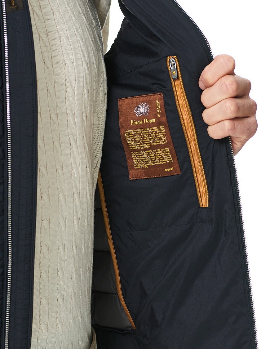 Homme | Manteaux Et Vestes | MooRER | Padded Down Vest Dark Blue