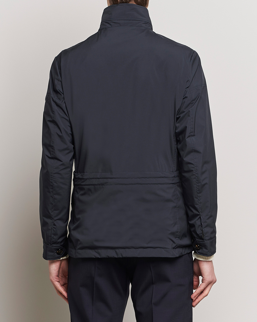 Homme | Manteaux Et Vestes | MooRER | Waterproof Nylon Field Jacket Navy