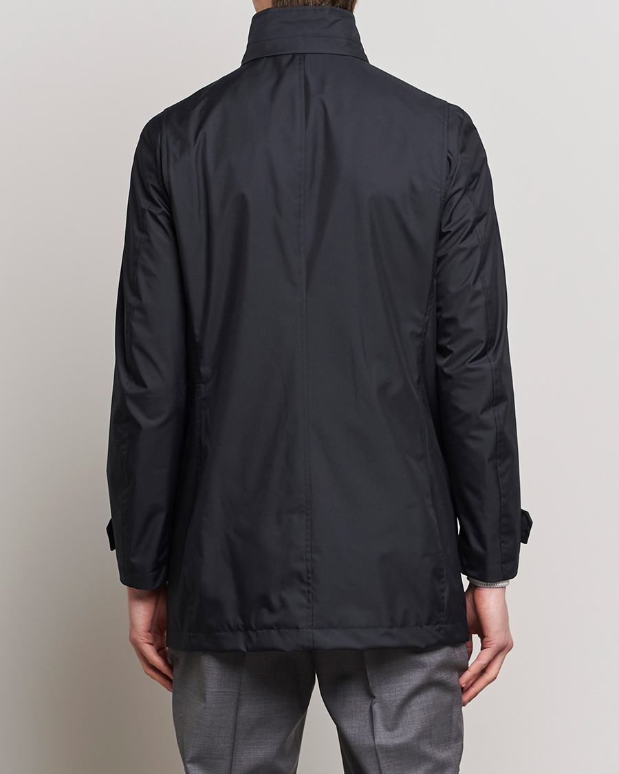 Heren | Jassen | MooRER | Waterproof Car Coat Navy