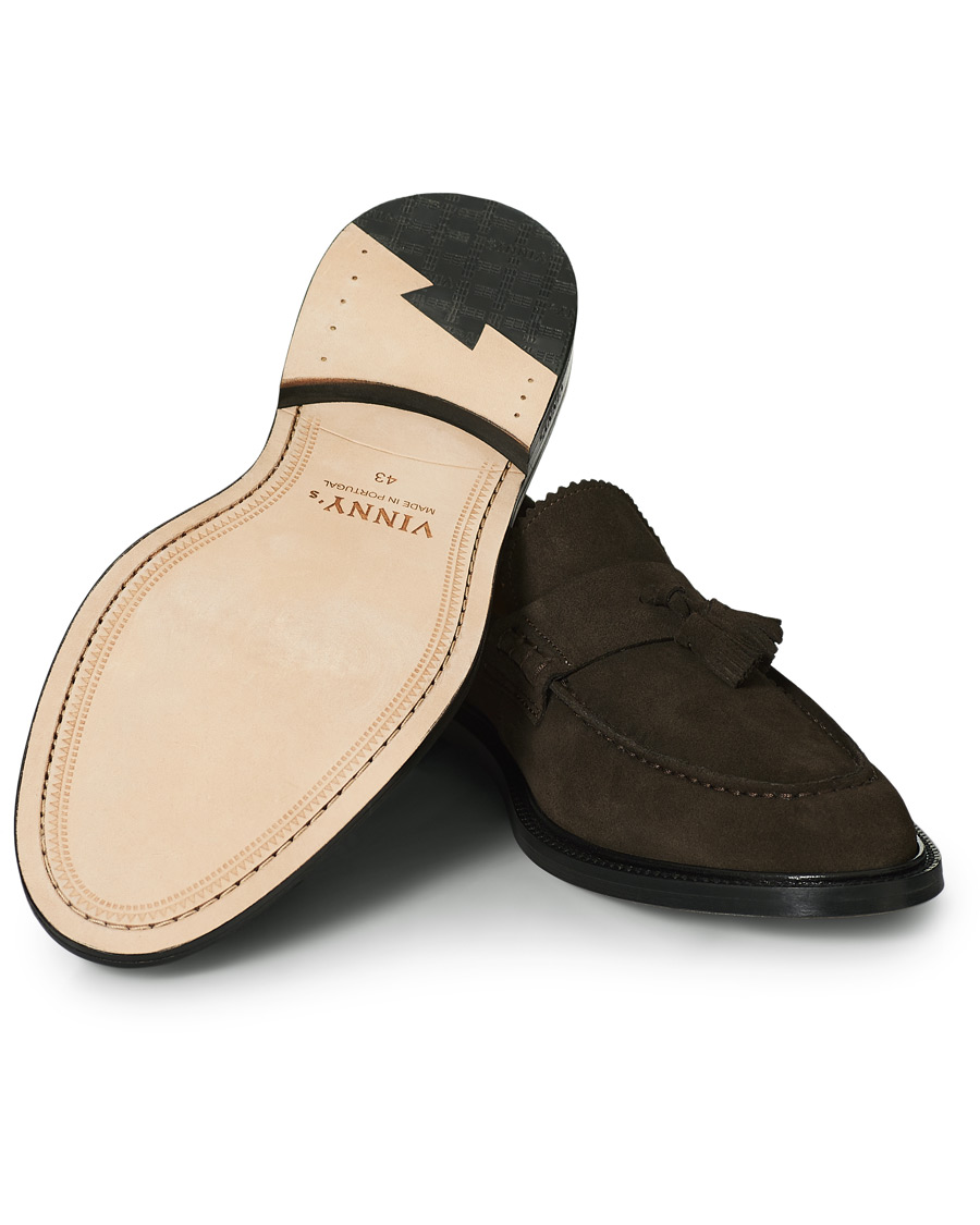 Homme | VINNY's Chico Tassel Loafer Ebony Suede | VINNY's | Chico Tassel Loafer Ebony Suede