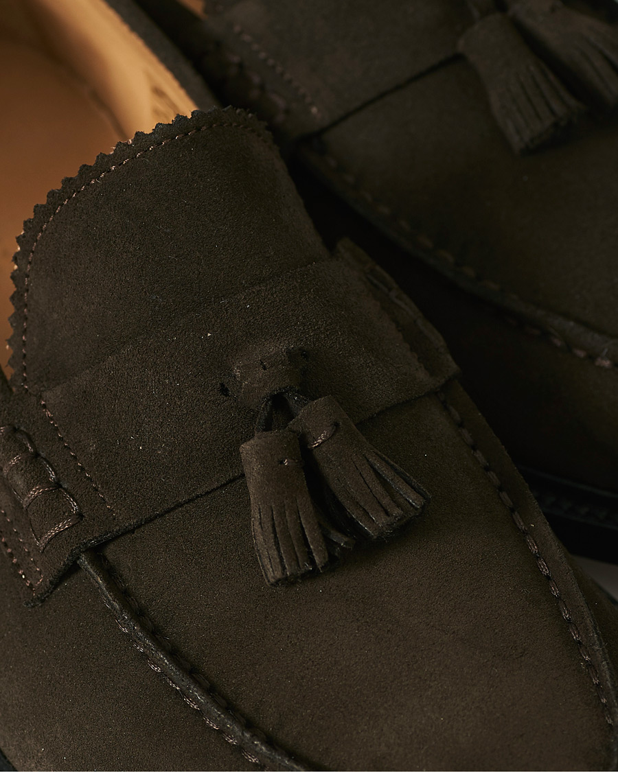 Homme | VINNY's Chico Tassel Loafer Ebony Suede | VINNY's | Chico Tassel Loafer Ebony Suede