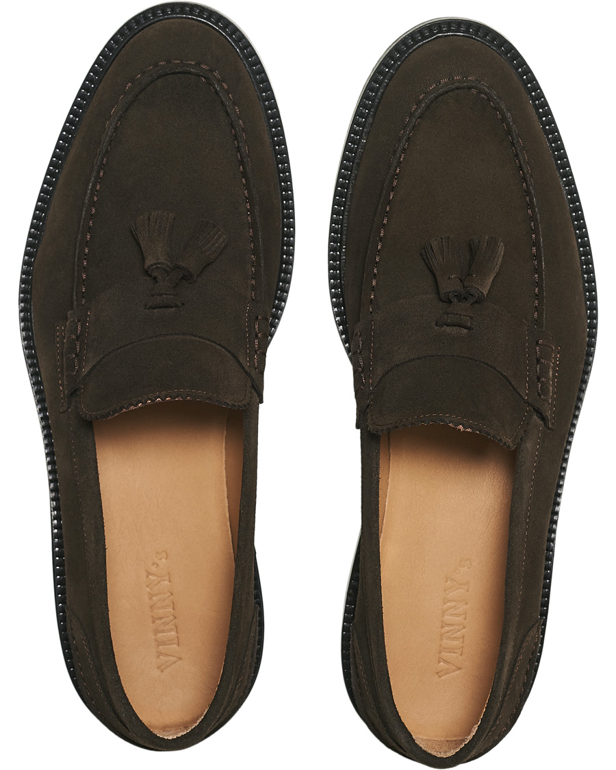 Homme | VINNY's Chico Tassel Loafer Ebony Suede | VINNY's | Chico Tassel Loafer Ebony Suede