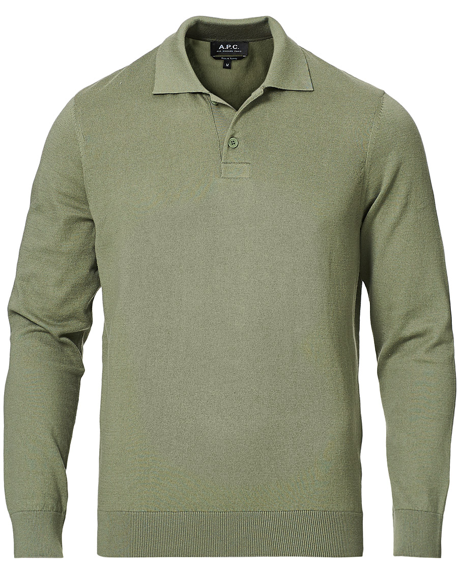 Homme | Pulls Et Tricots | A.P.C. | Cotton/Cashmere Knitted Polo Sage