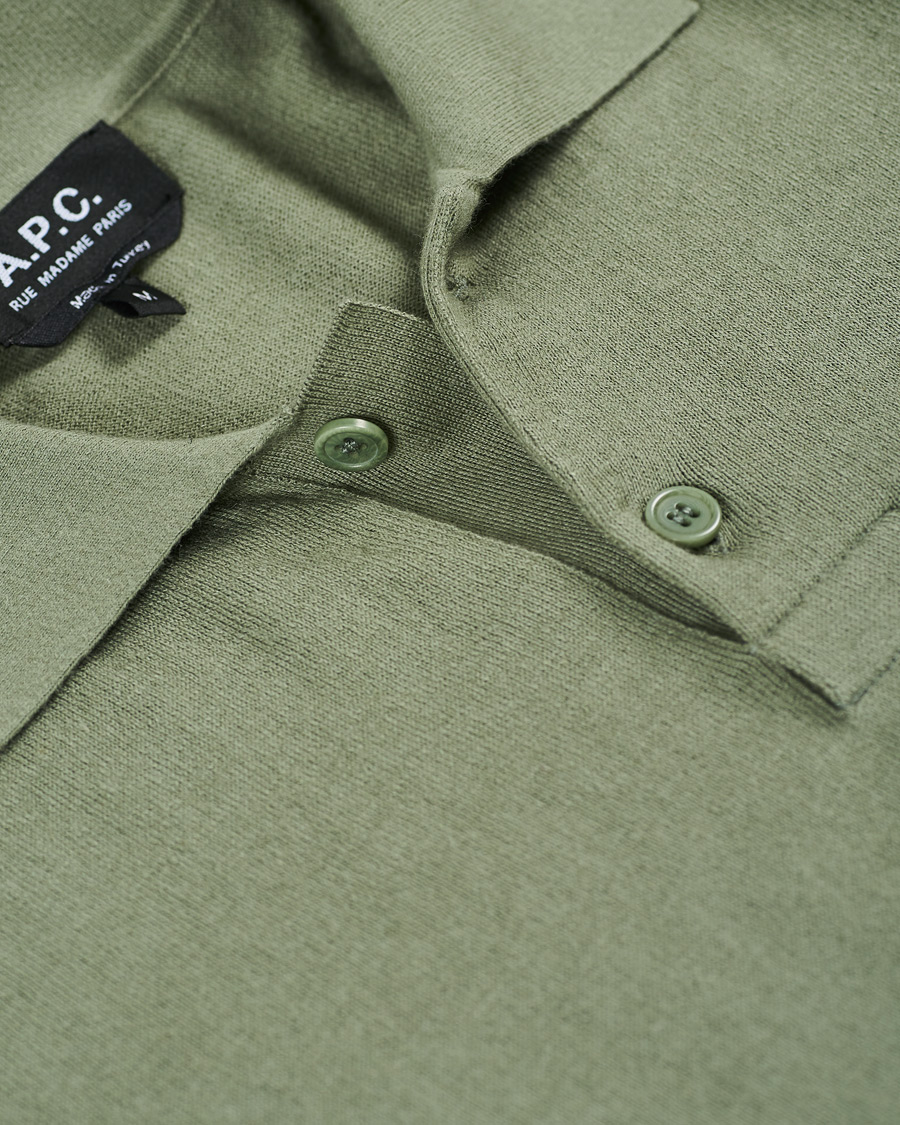 Homme | Pulls Et Tricots | A.P.C. | Cotton/Cashmere Knitted Polo Sage