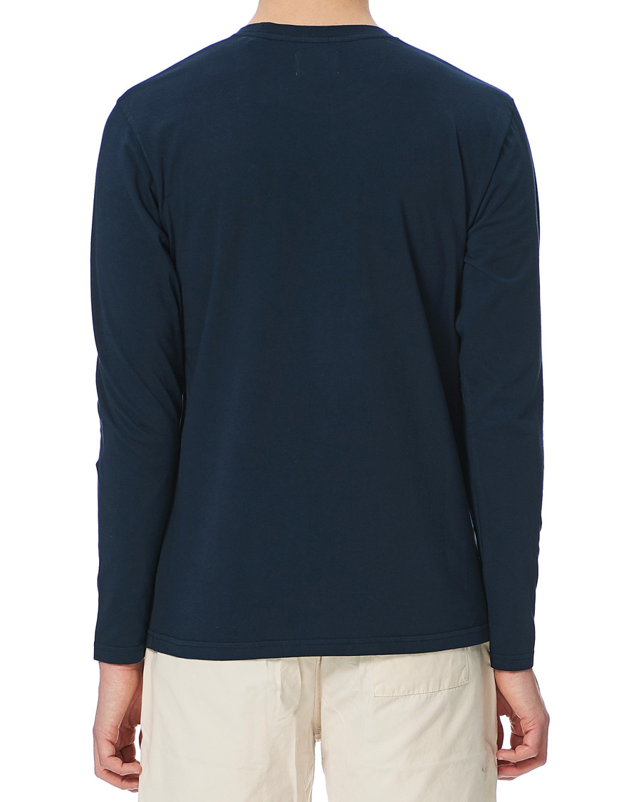 Homme | T-shirts | Colorful Standard | Classic Organic Long Sleeve T-shirt Navy Blue