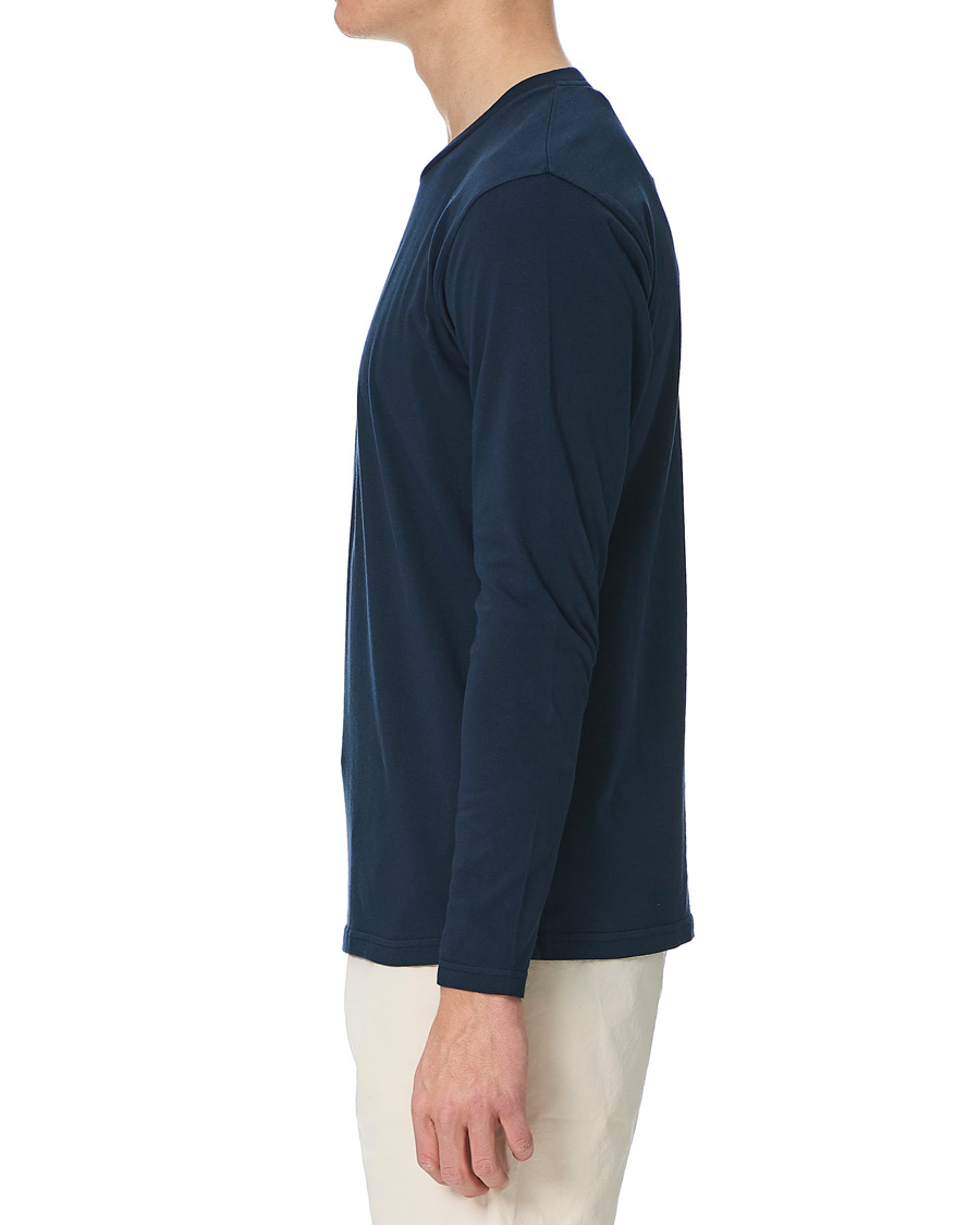 Homme | T-shirts | Colorful Standard | Classic Organic Long Sleeve T-shirt Navy Blue