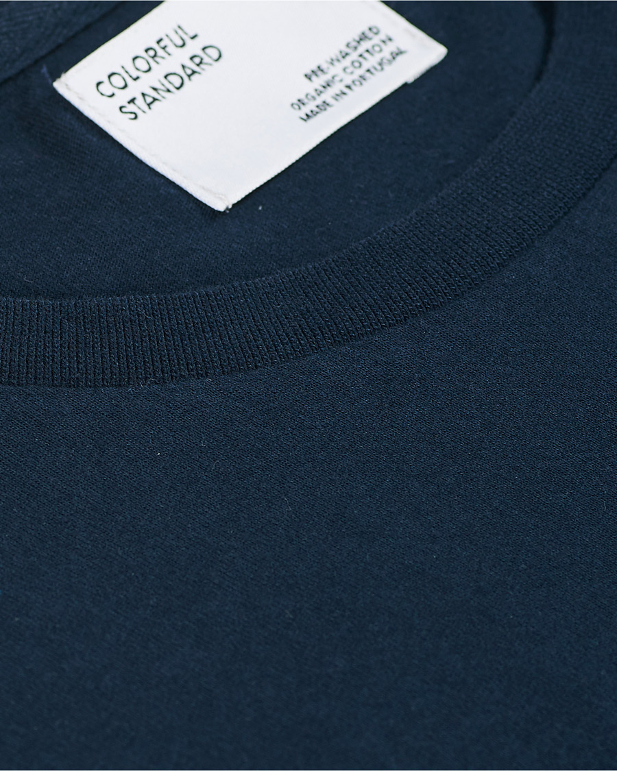 Homme | T-shirts | Colorful Standard | Classic Organic Long Sleeve T-shirt Navy Blue