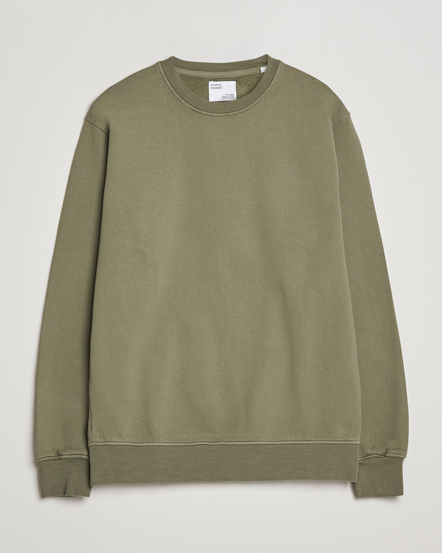 Heren | Truien | Colorful Standard | Classic Organic Crew Neck Sweat Dusty Olive