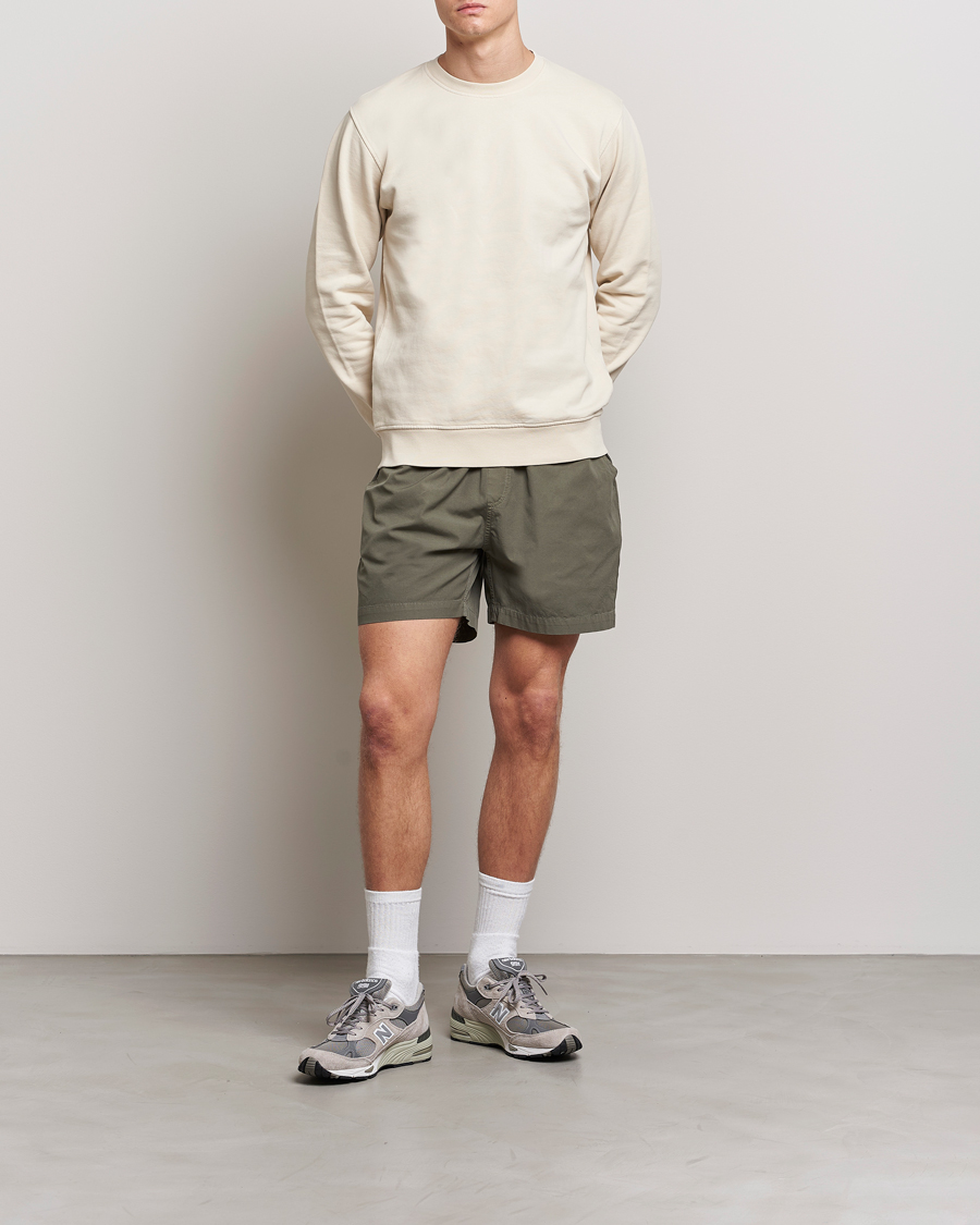 Heren | Korte broek | Colorful Standard | Classic Organic Twill Drawstring Shorts Dusty Olive