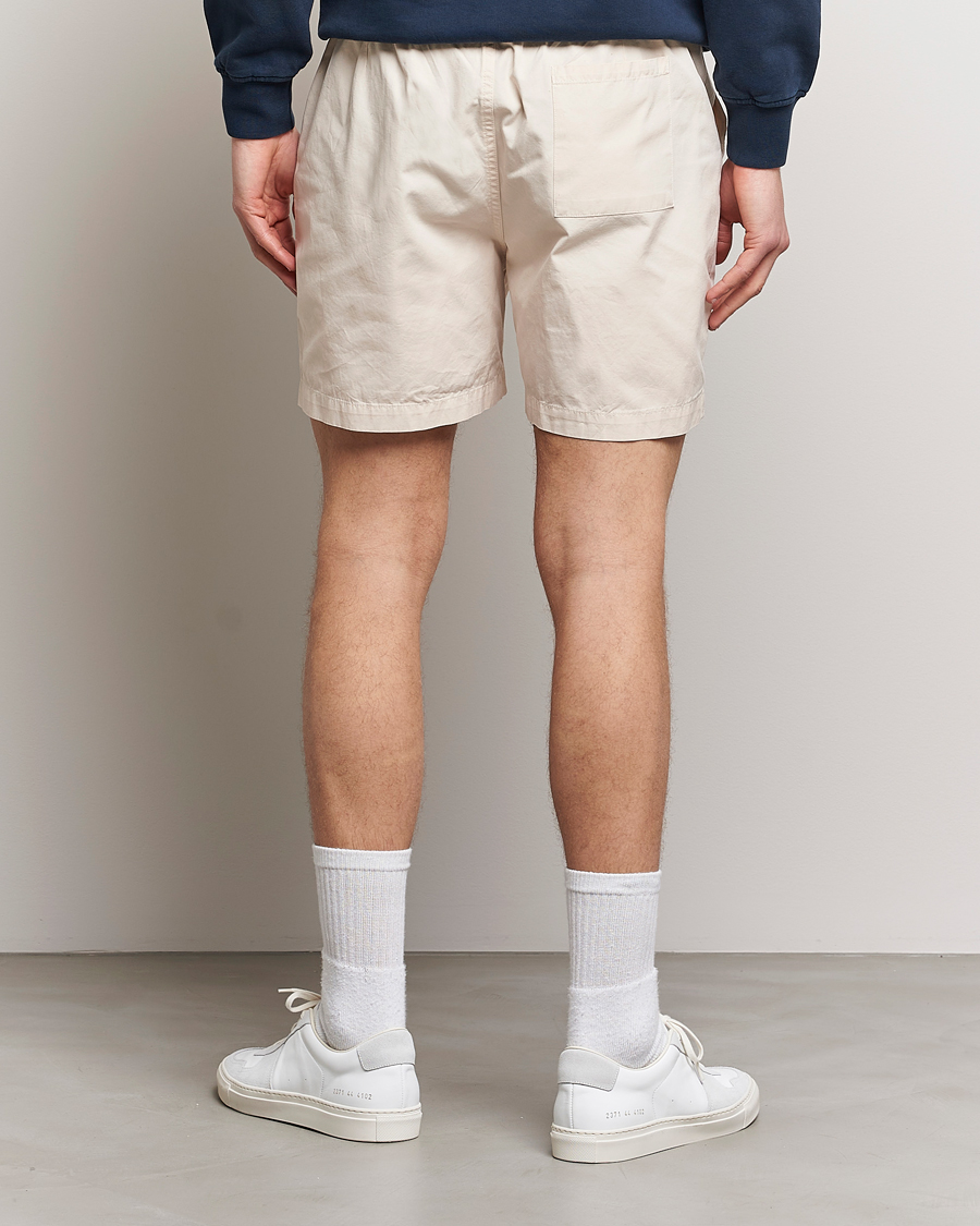Heren | Korte broek | Colorful Standard | Classic Organic Twill Drawstring Shorts Ivory White