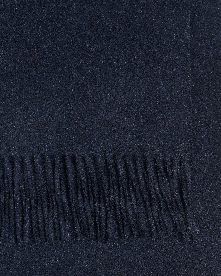 Heren | Sjaals | Piacenza Cashmere | Cashmere Scarf Navy Melange