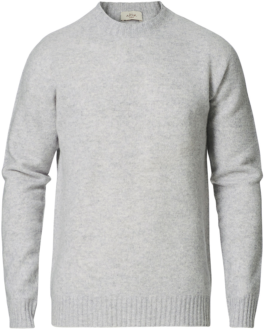 Homme | Pulls Et Tricots | Altea | Wool/Cashmere Crew Neck Sweater Light Grey