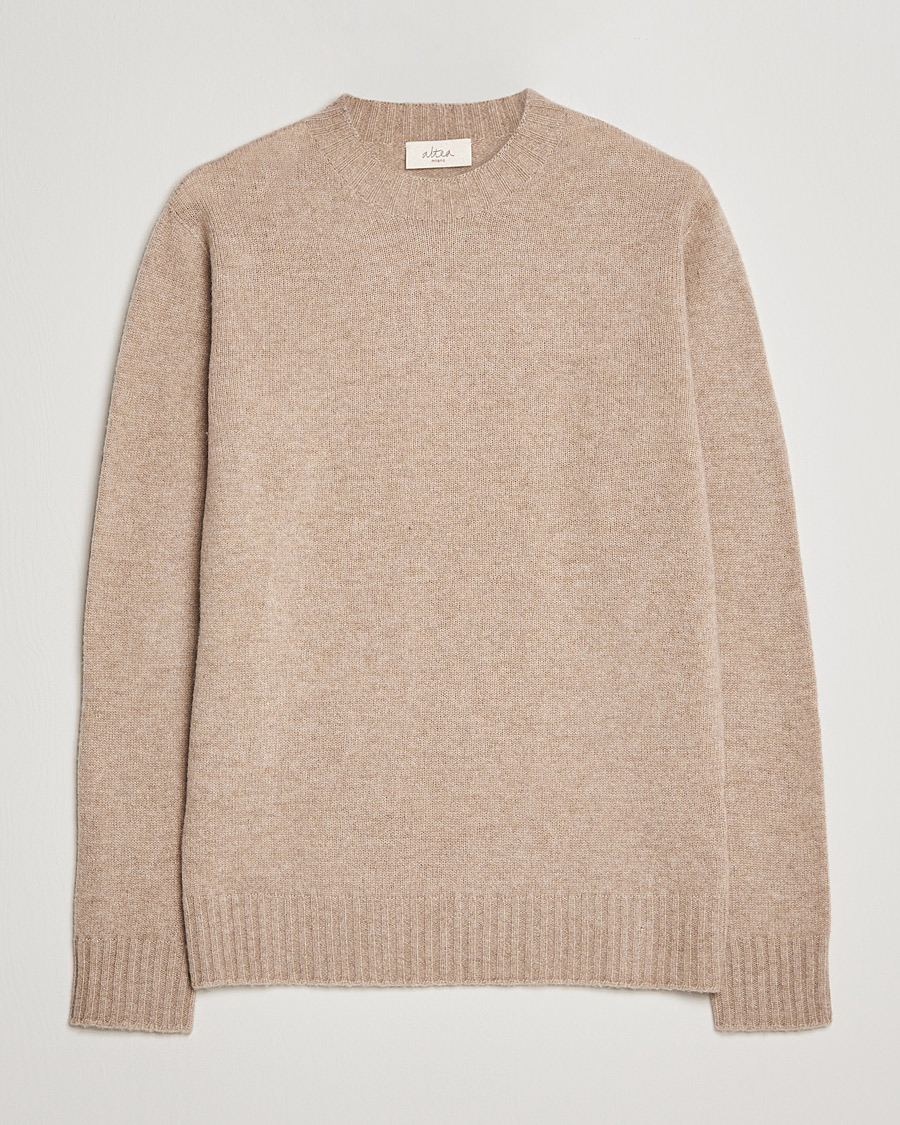 Homme | Pulls Et Tricots | Altea | Wool/Cashmere Crew Neck Sweater Beige