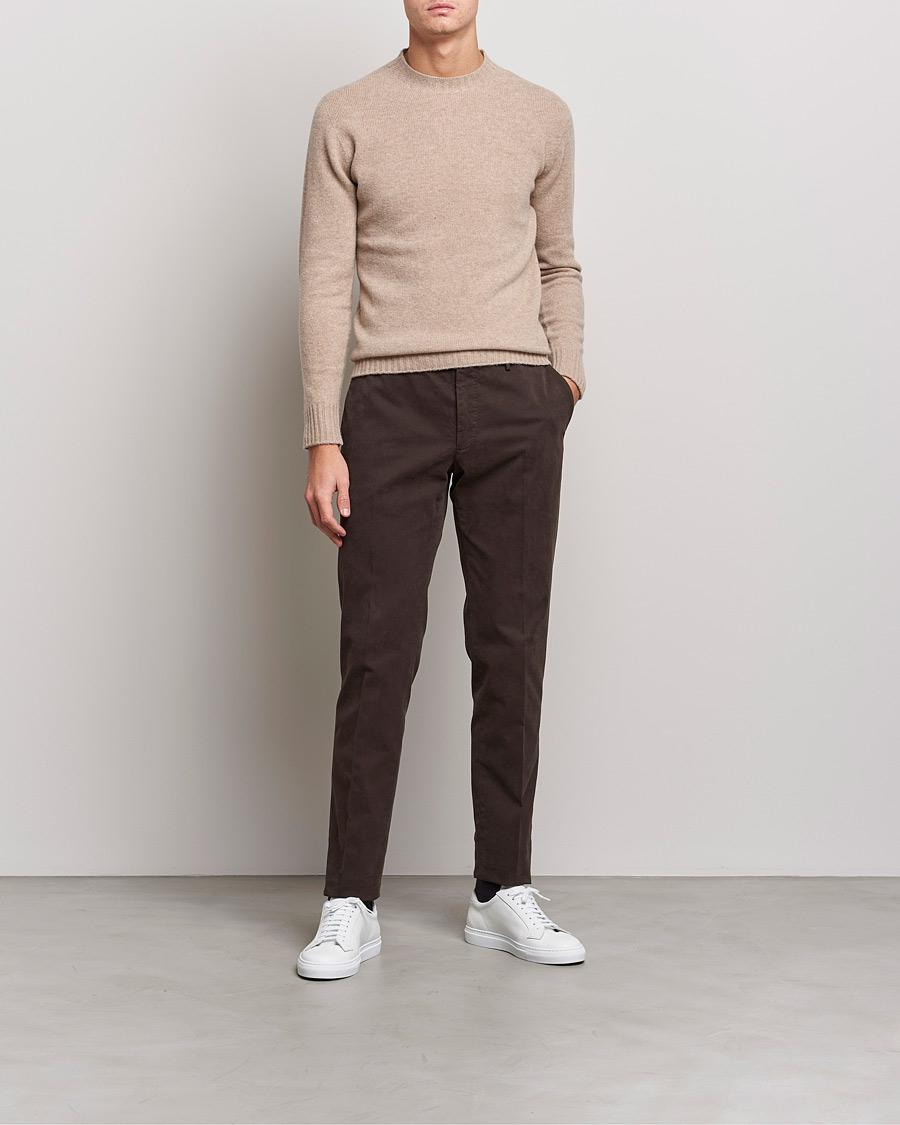 Homme | Pulls Et Tricots | Altea | Wool/Cashmere Crew Neck Sweater Beige