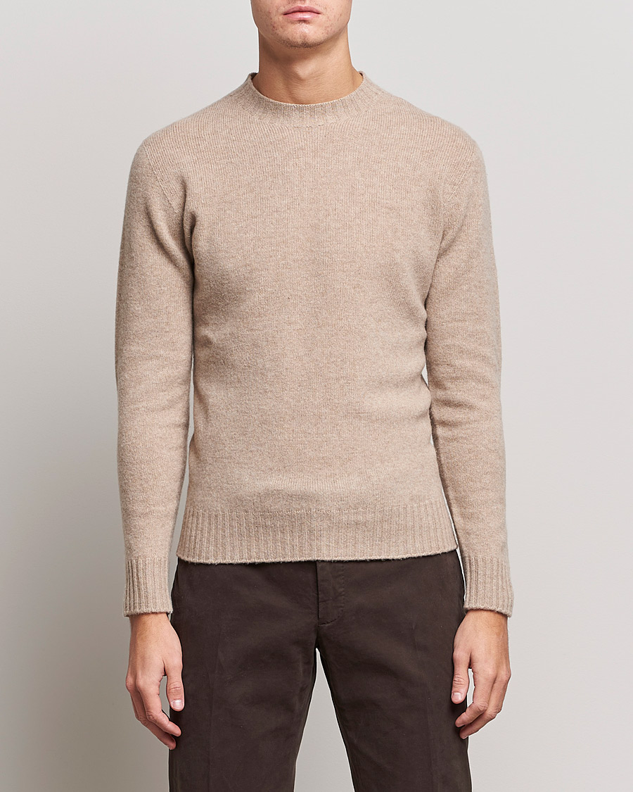 Homme | Pulls Et Tricots | Altea | Wool/Cashmere Crew Neck Sweater Beige