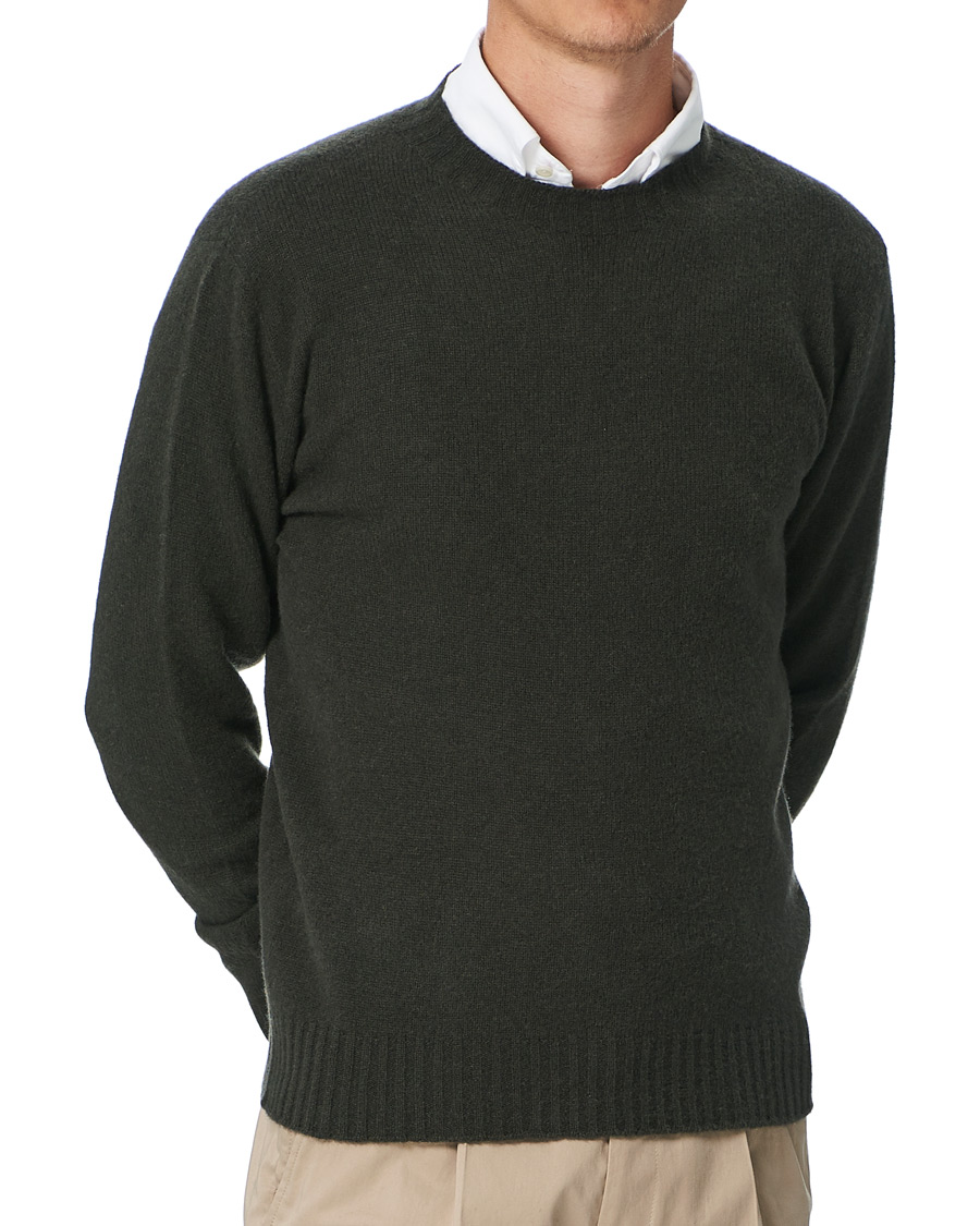 Homme | Pulls Et Tricots | Altea | Wool/Cashmere Crew Neck Sweater Military