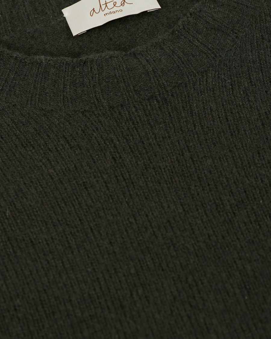 Homme | Pulls Et Tricots | Altea | Wool/Cashmere Crew Neck Sweater Military