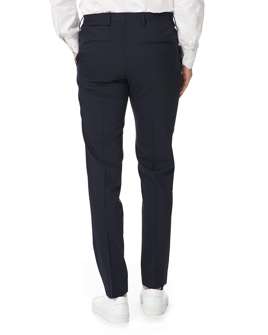 Homme | Pantalons | Tiger of Sweden | Thodd Wool Suit Trousers Navy