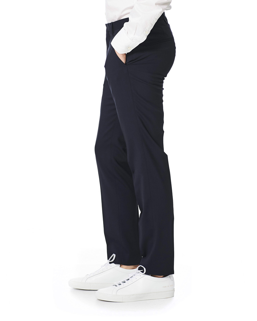 Homme | Pantalons | Tiger of Sweden | Thodd Wool Suit Trousers Navy