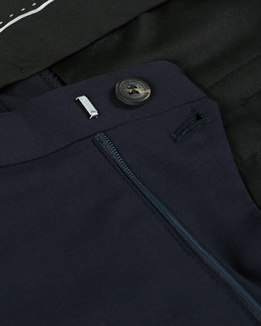 Homme | Pantalons | Tiger of Sweden | Thodd Wool Suit Trousers Navy