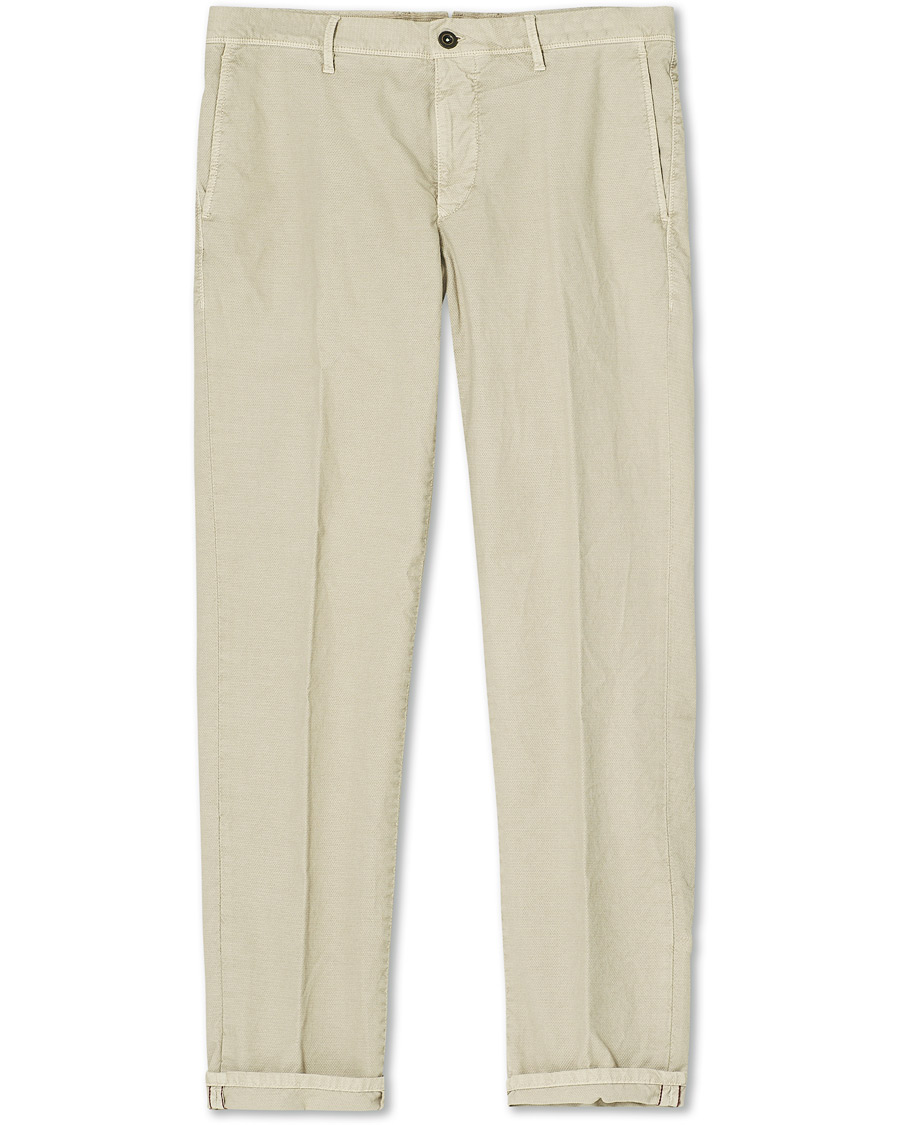 Homme | Pantalons | Incotex | Easy Fit Selvedge Cotton Chinos Desert Khaki