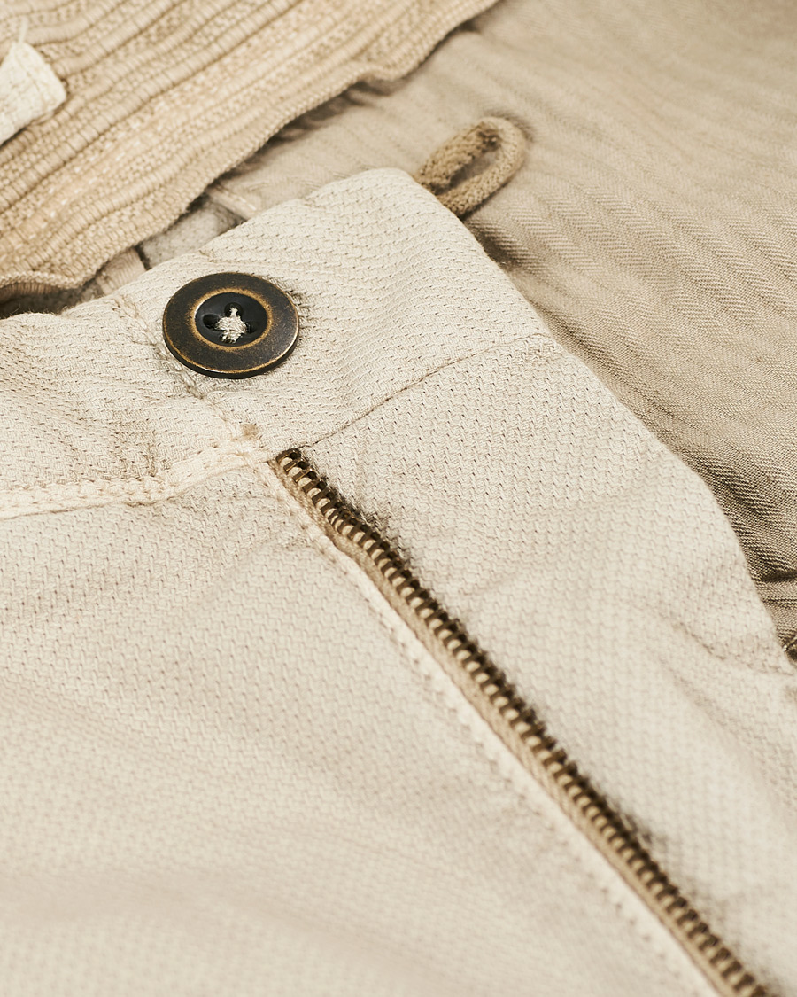 Homme | Pantalons | Incotex | Easy Fit Selvedge Cotton Chinos Desert Khaki
