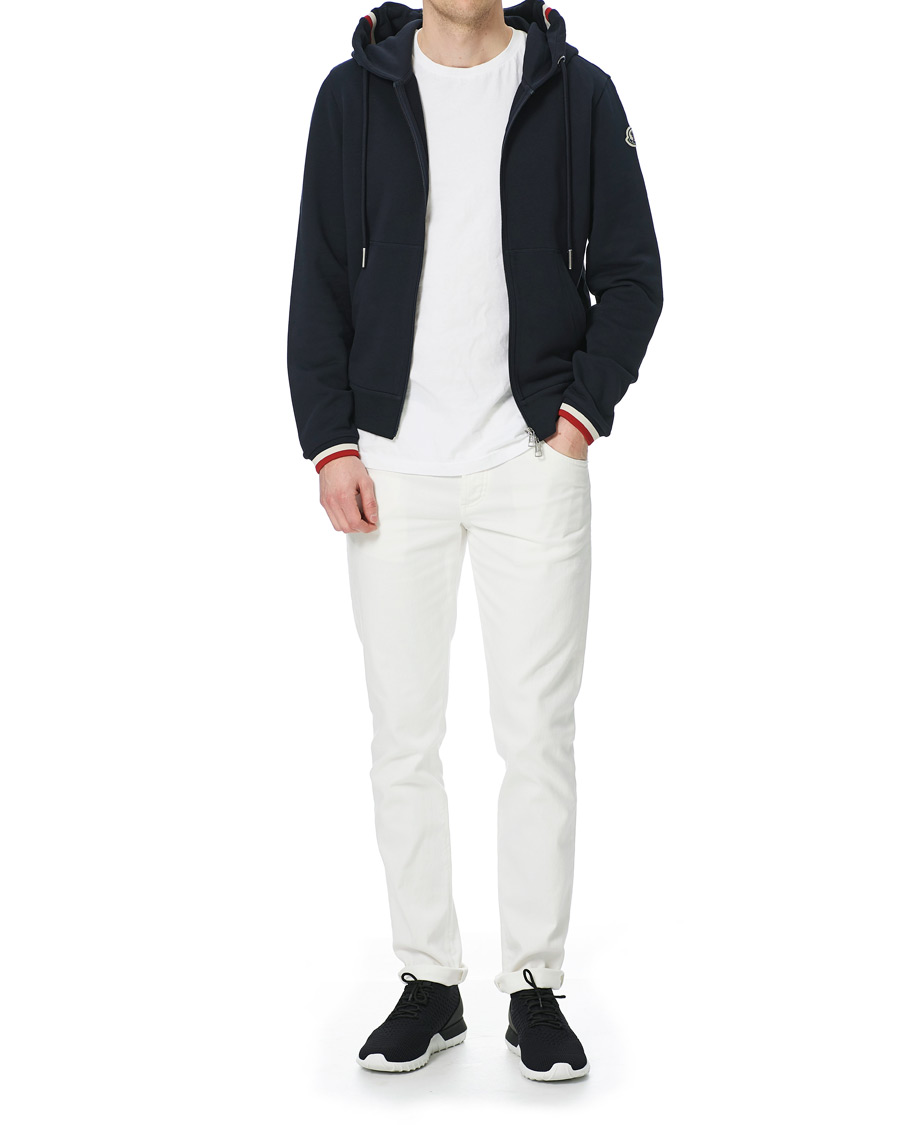 Homme | Pulls Et Tricots | Moncler | Maglia Full Zip Hoodie Navy