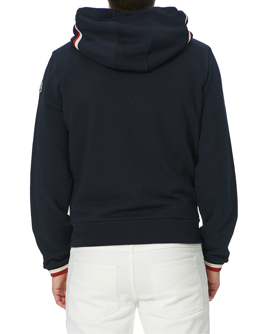 Homme | Pulls Et Tricots | Moncler | Maglia Full Zip Hoodie Navy