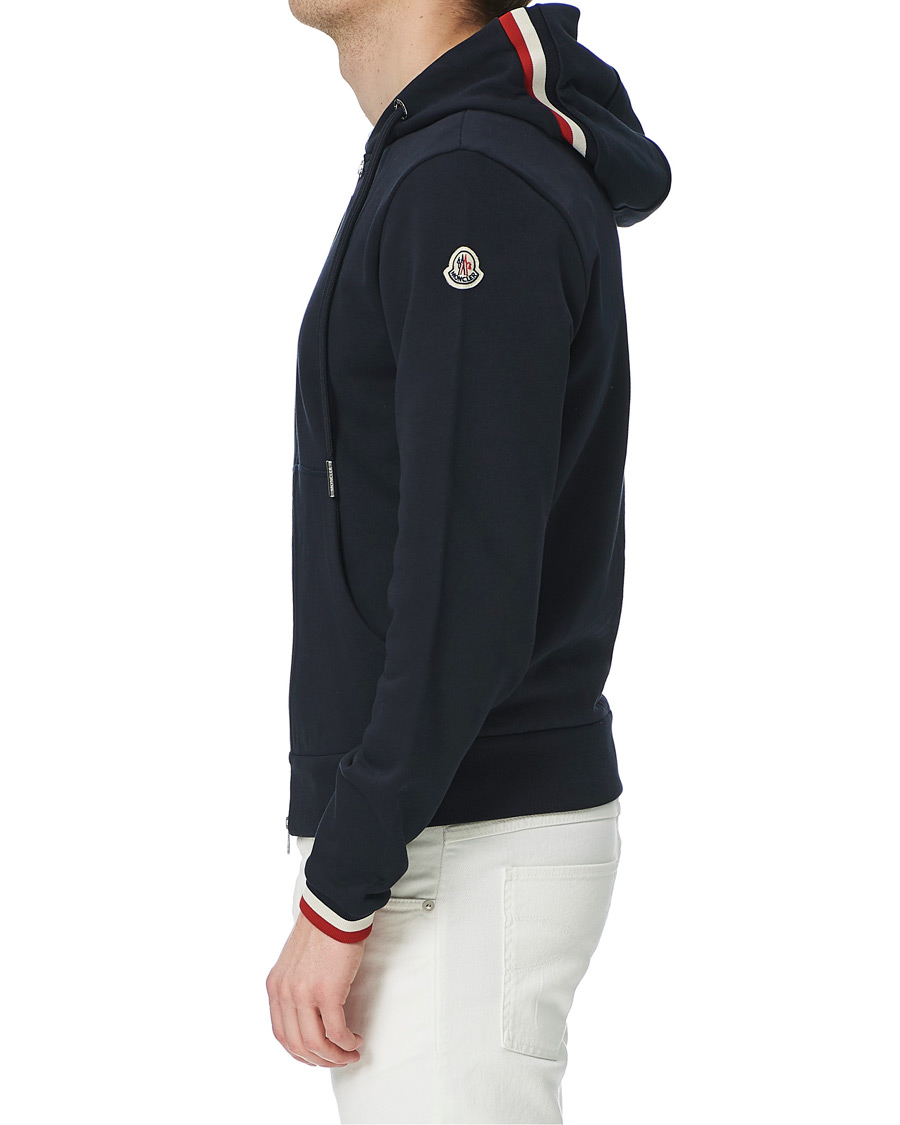 Homme | Pulls Et Tricots | Moncler | Maglia Full Zip Hoodie Navy